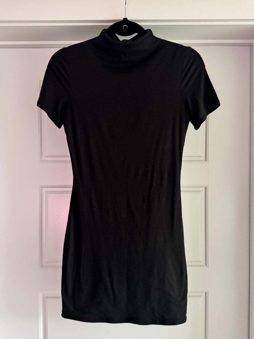 Nordstrom naked wardrobe Little Black Dress  Mock Neck